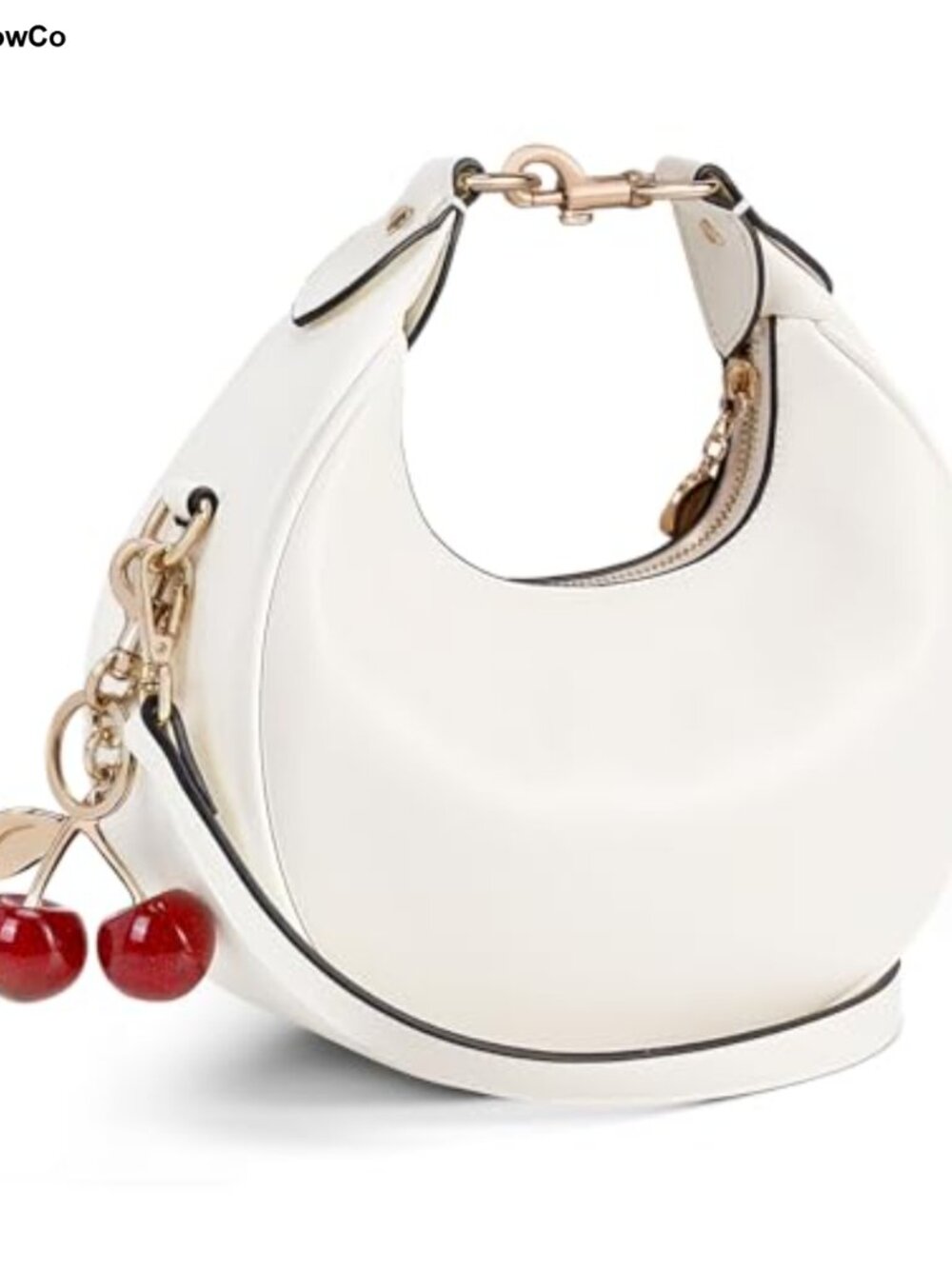 Faux Leather Crescent Bag 3-in-1 Shoulder Bag Top Handle Clutch Crossbody Hobo